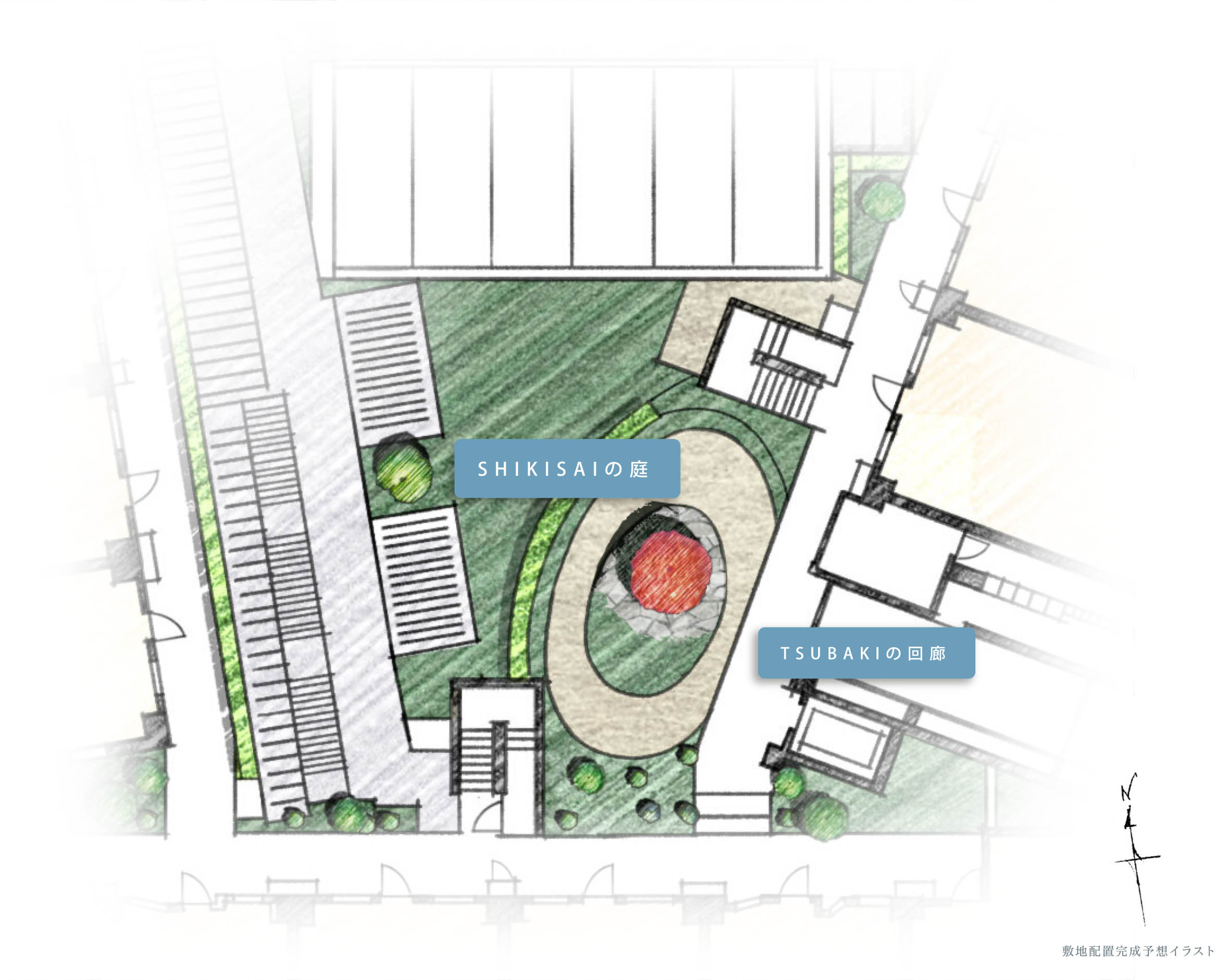 敷地配置完成予想イラスト