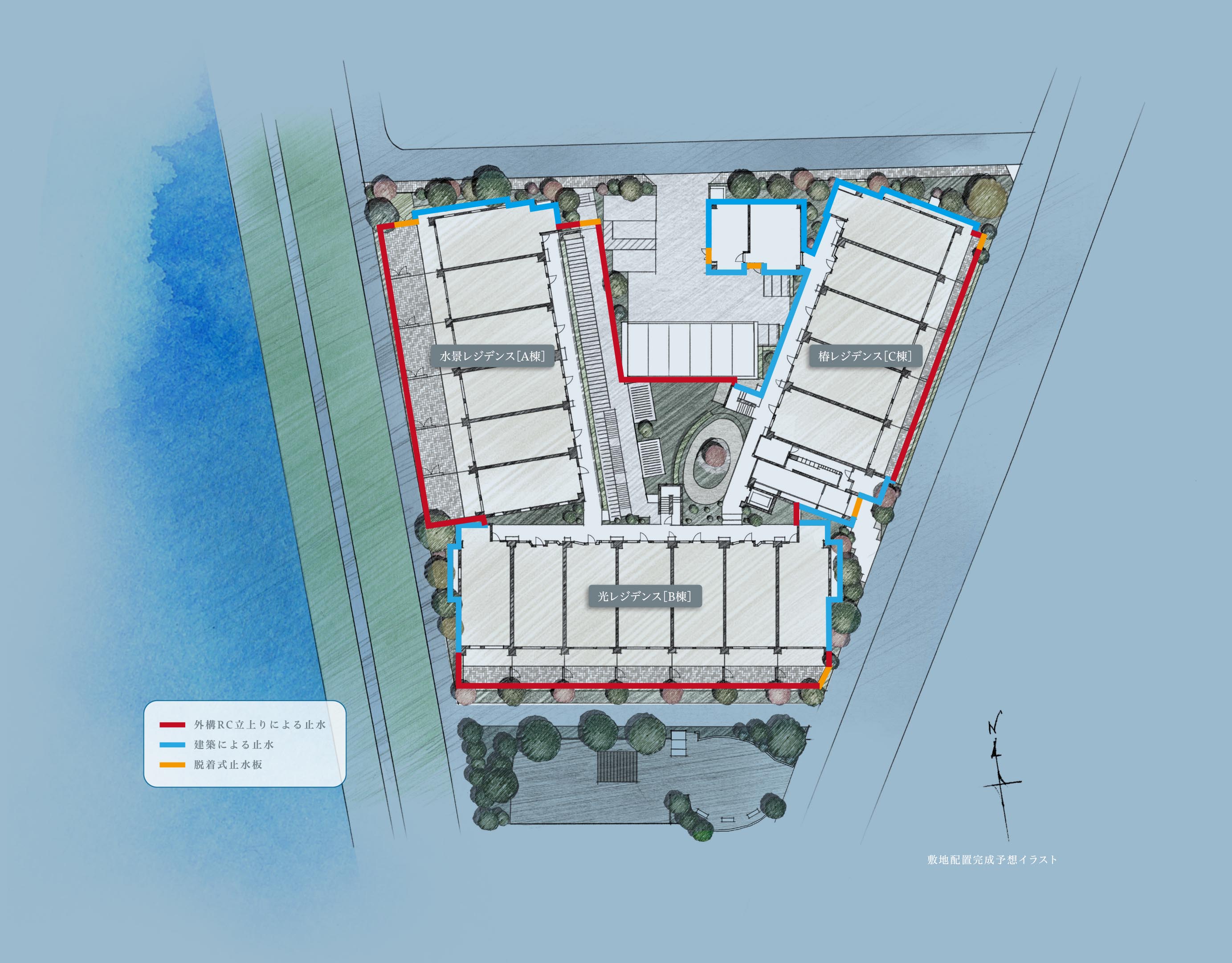 敷地配置完成予想イラスト