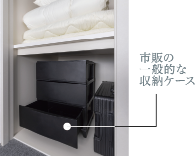 市販の一般的な収納ケース