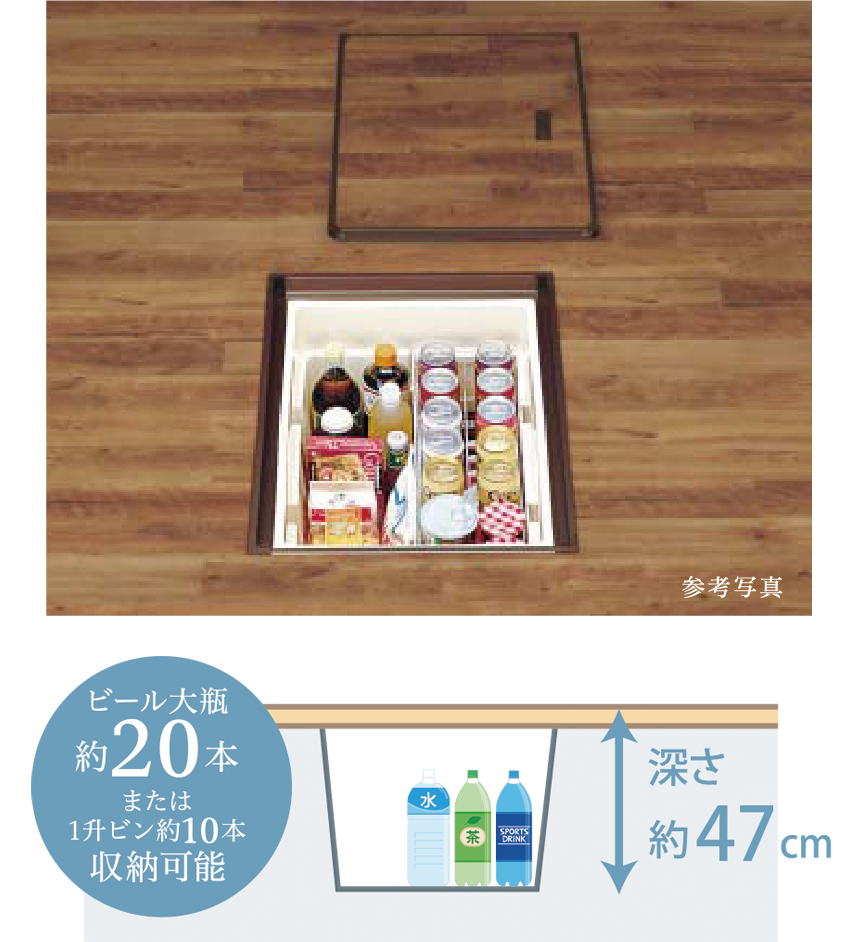 キッチン床下収納