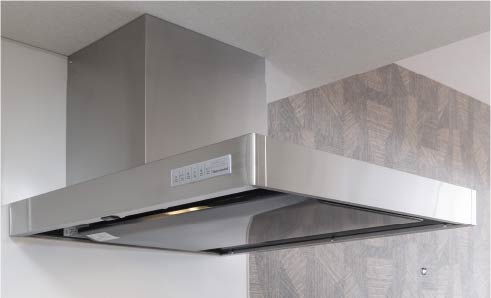 LED搭載ワイドスリムレンジフード