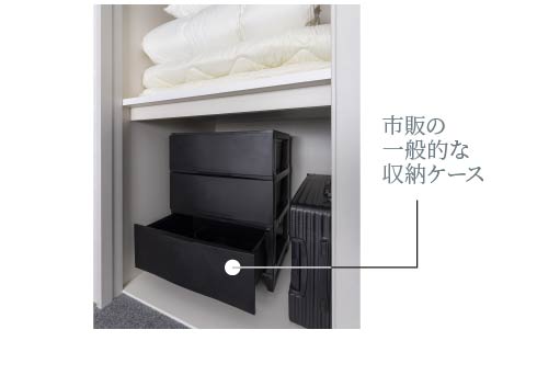 市販の一般的な収納ケース