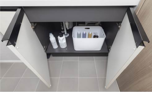 洗面カウンター下部収納