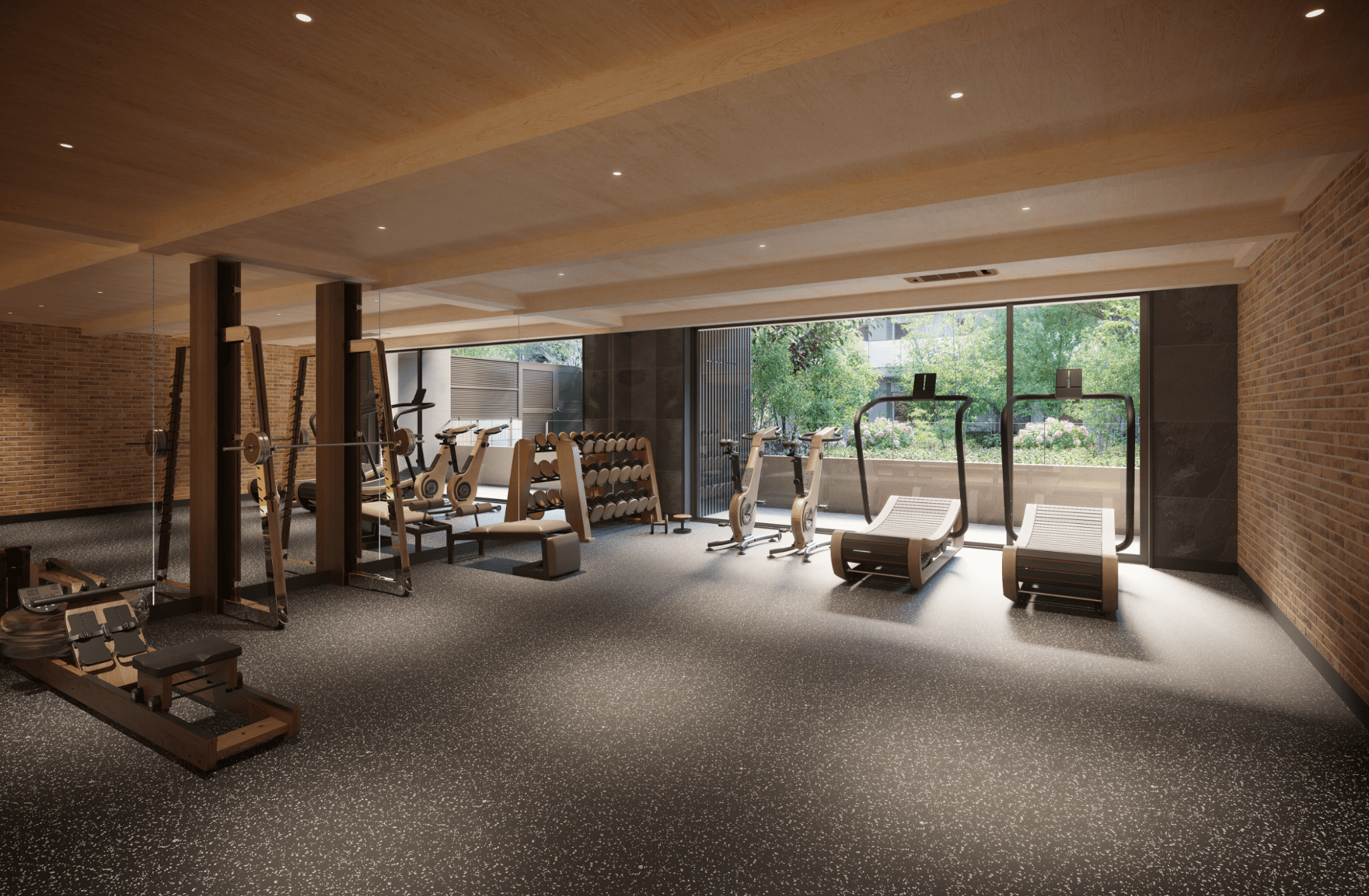 フィットネスルーム完成予想CG