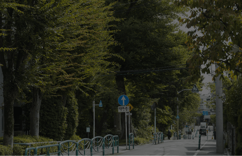 現地周辺の街並み