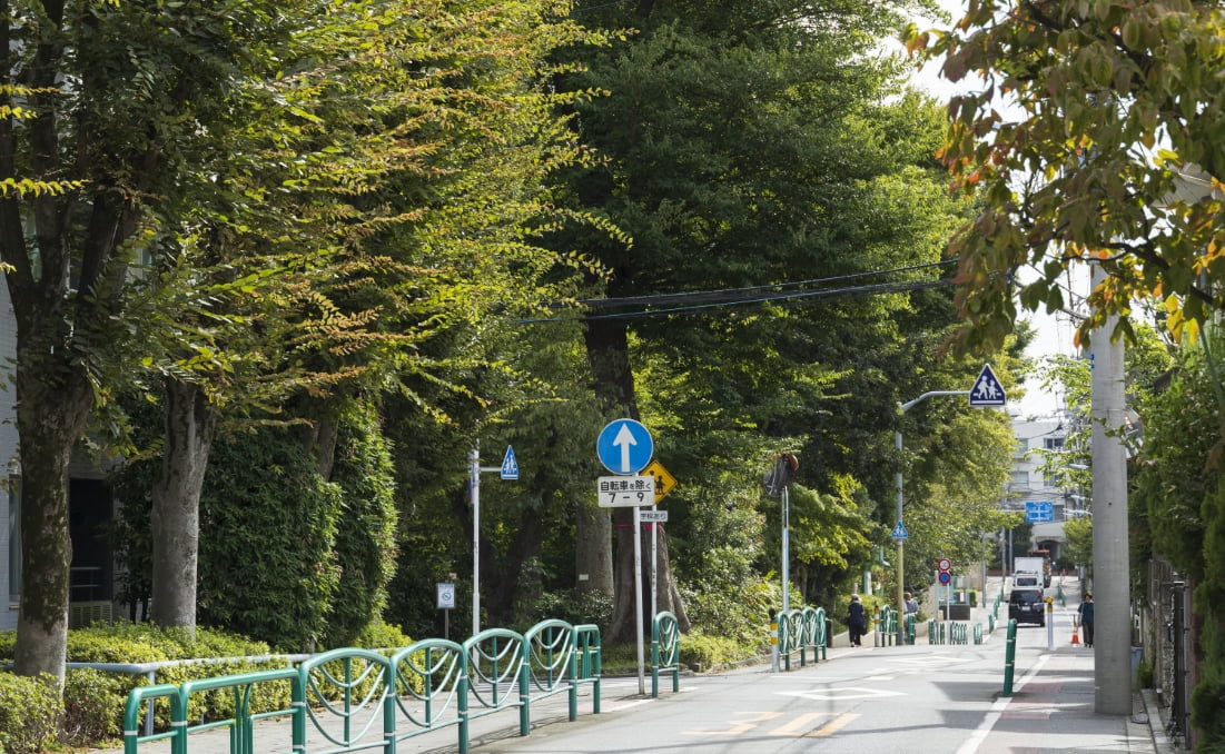 現地周辺の街並み（徒歩15分／約1,130m：北側より）