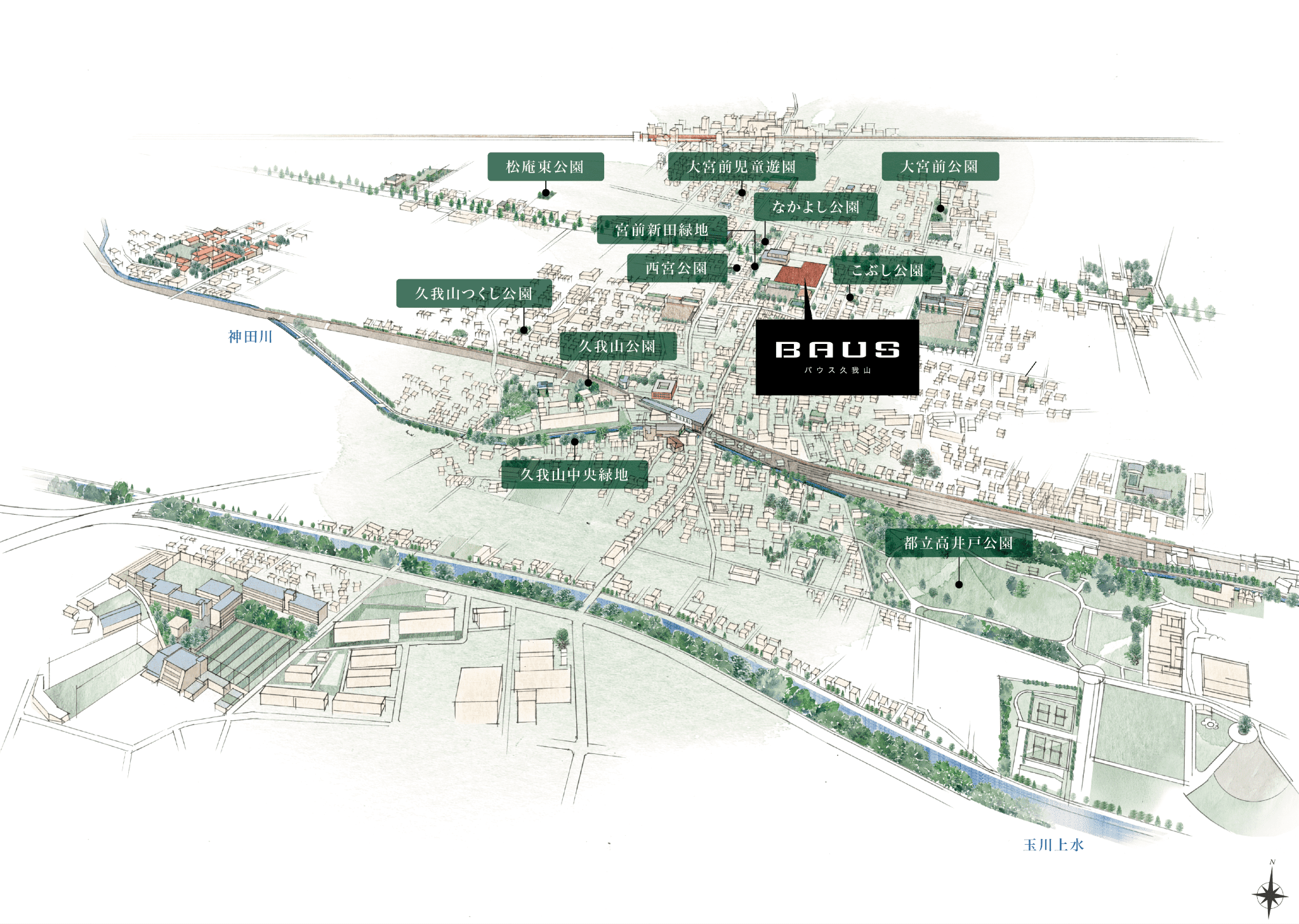 現地周辺マップ