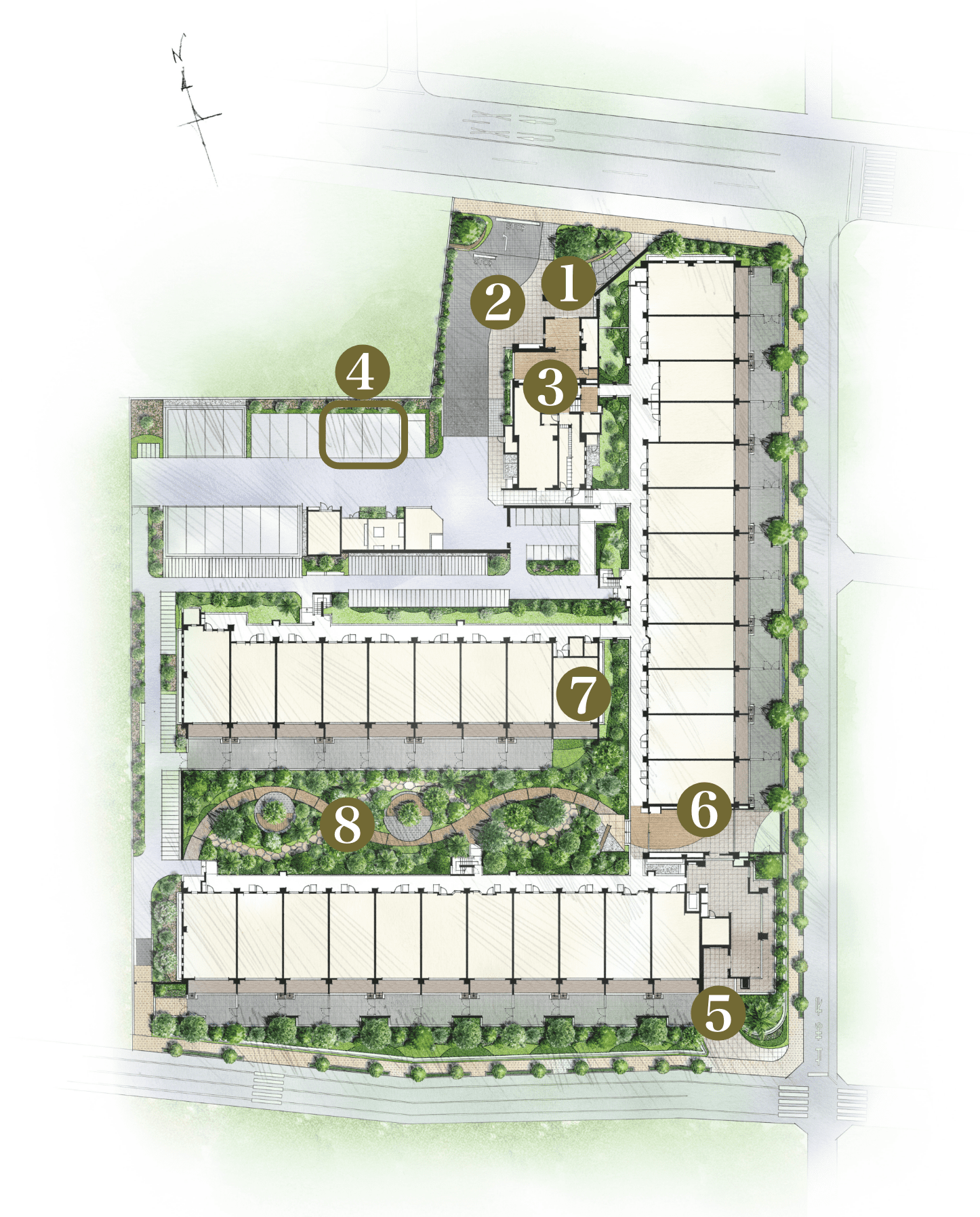 敷地配置イラスト