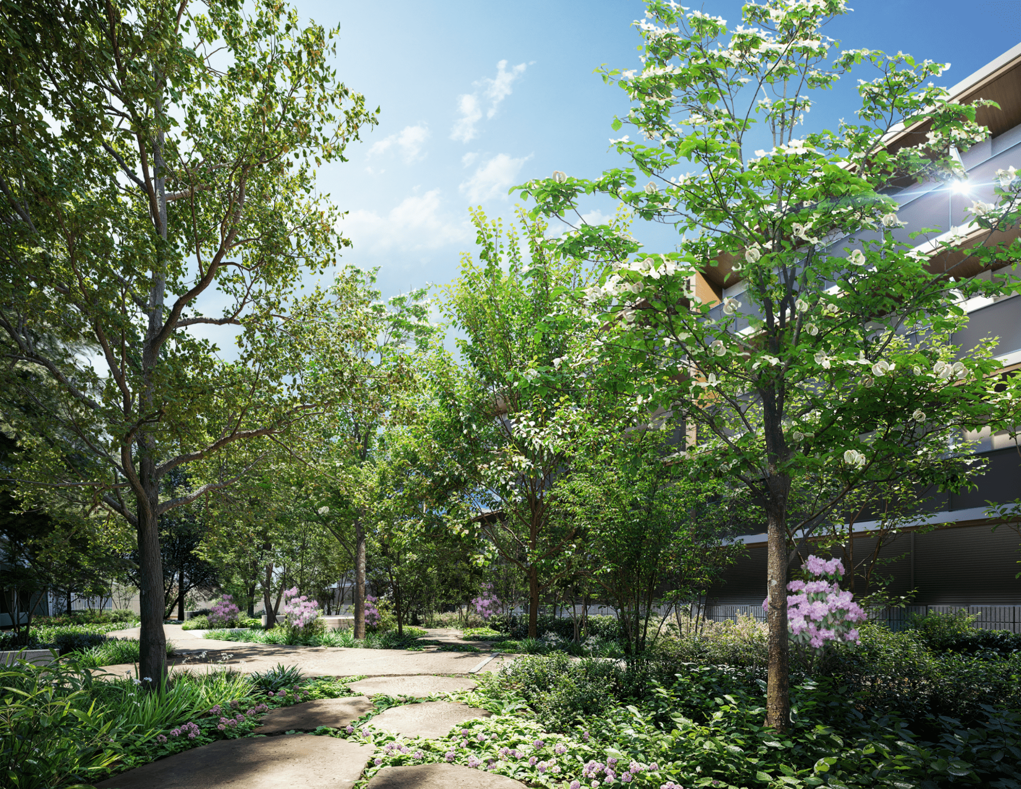 中庭完成予想CG