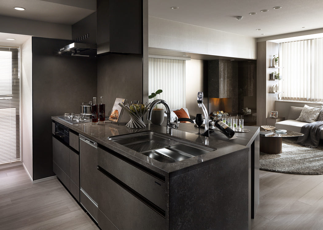 2人で調理できるキッチン