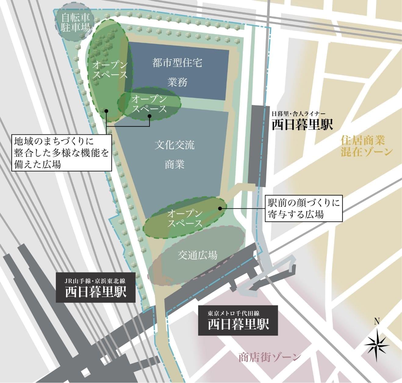 開発街区概念図