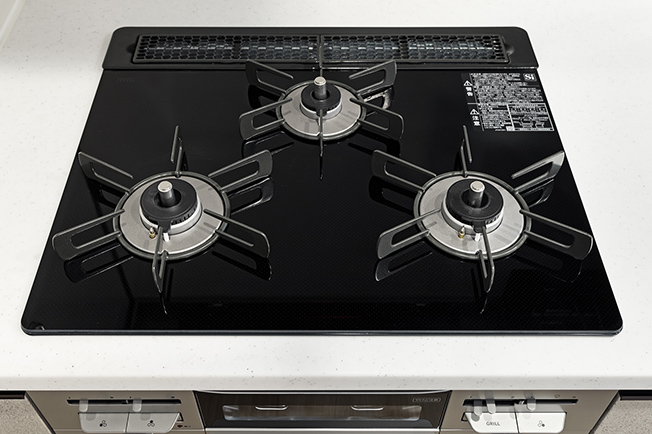 3口ガラストップコンロ