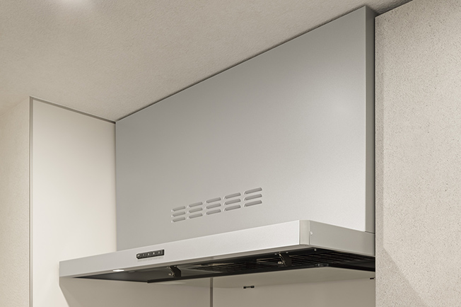 ホーロー整流板付レンジフード