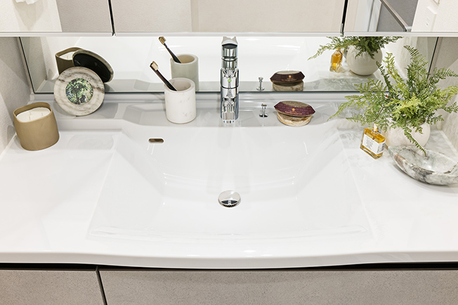 洗面ボウル一体型カウンター