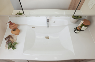 洗面ボウル一体型カウンター