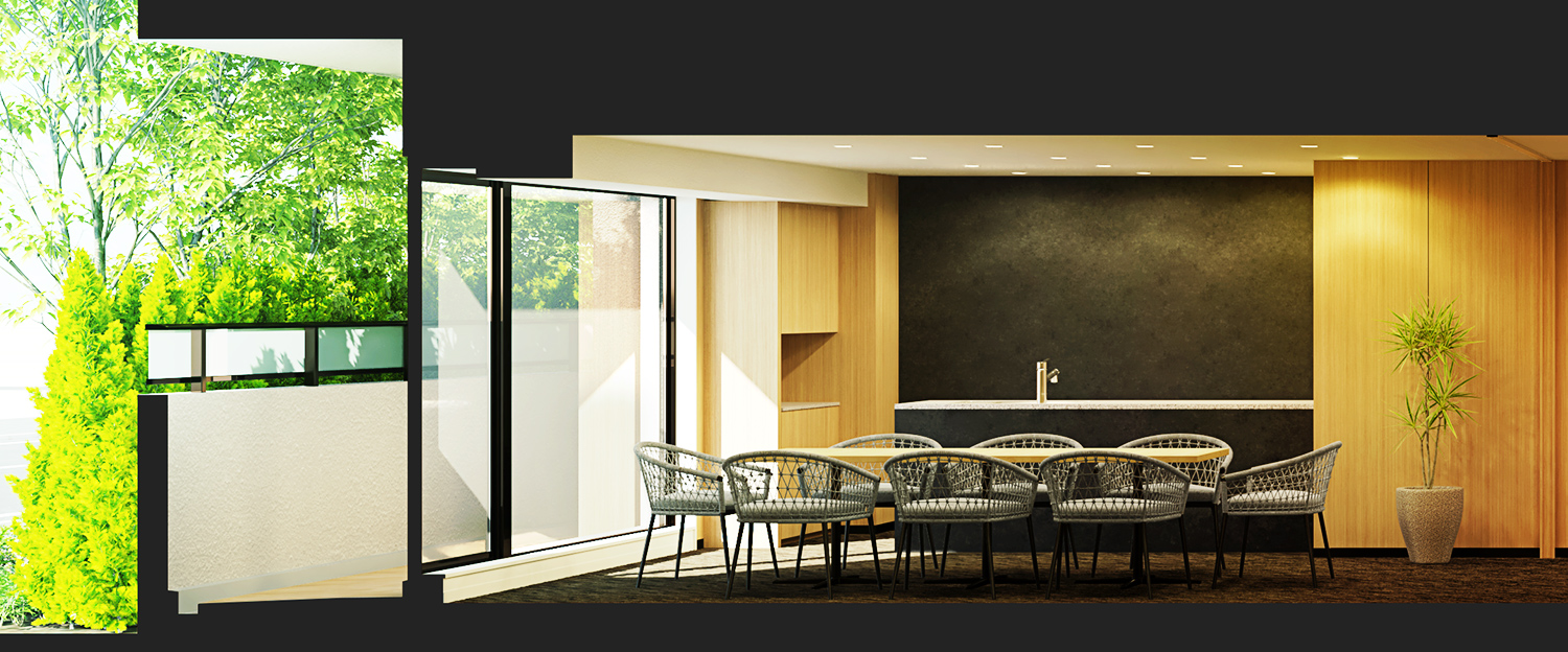 コミュニティルーム完成予想CG