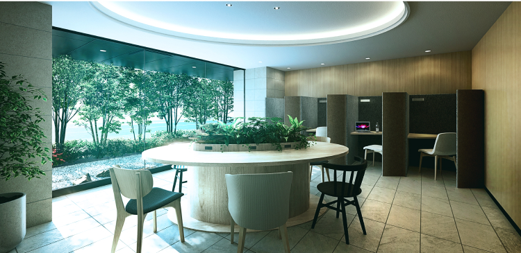 ワーキングラウンジ完成予想CG