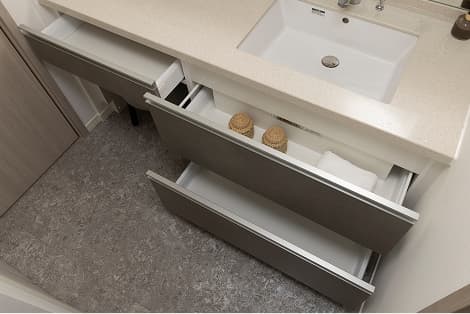 洗面カウンター下収納